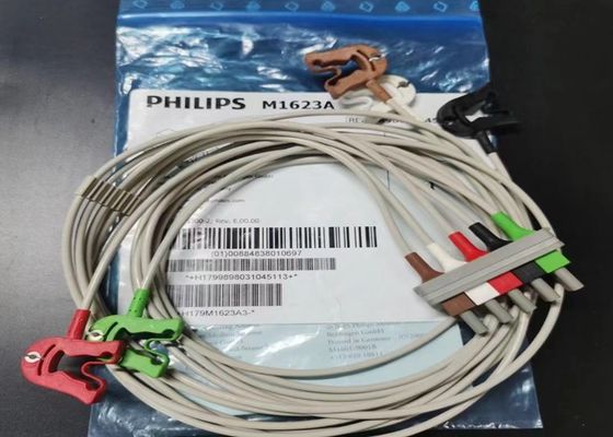 PHILIP M1623A 医療機器用消耗品 5 鉛ECGケーブル 989803104511
