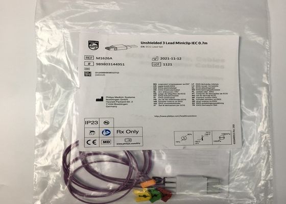M1626A 病院 診療所 用の再利用可能なECGリードセットケーブル