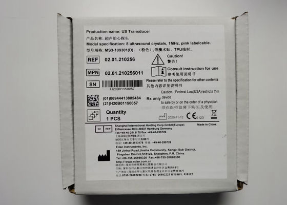 EDAN F6 胎児モニター トランスデューサー MS3-109301 ダブルスロット 4ピン 防水 IPX8