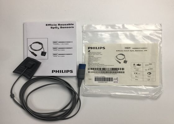 フリップ エフィシア 再利用可能な SpO2 センサー D ヘッド 8ピン 3M 989803160631