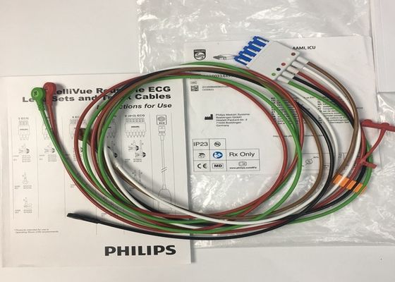 Phlip M1644A インテリブエ ECGケーブル 5 リード 再利用可能 989803144991