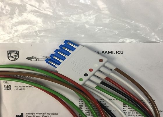 Phlip M1644A インテリブエ ECGケーブル 5 リード 再利用可能 989803144991