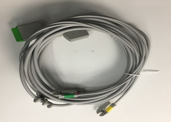 マルチリンクECG 交換部品 ケーブル3 リード 組み込み Grabber リードワイヤ 3.6M