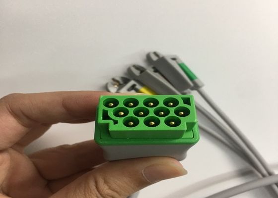 3 リードECG トランクケーブル 2106309-002 組み込み Grabber Leadwire 12FT