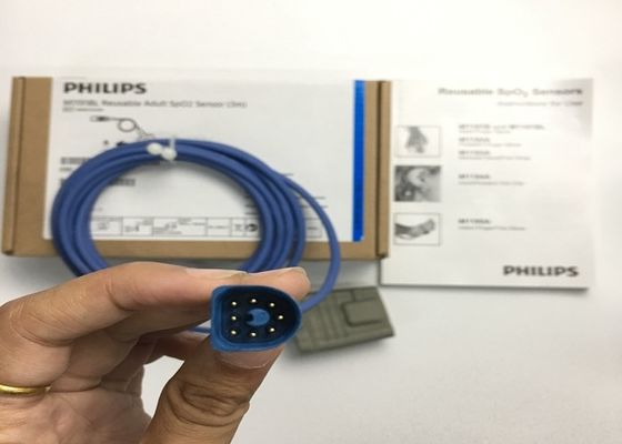 Phlip M1191BL 医療機器 パーツ アダルト SpO2 センサー 3M D 形 8ピン
