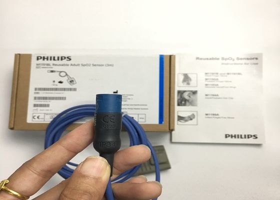 Phlip M1191BL 医療機器 パーツ アダルト SpO2 センサー 3M D 形 8ピン