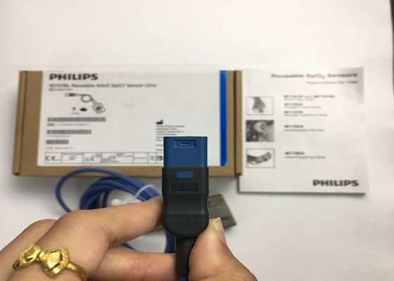 Phlip M1191BL 医療機器 パーツ アダルト SpO2 センサー 3M D 形 8ピン