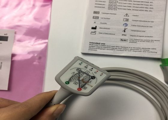 GE アダルト マルチリンク ECGリードケーブル 3リード 5リード 3.6M 12ft 2017003-001