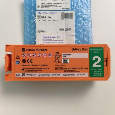 ニホンコーデン AED デフィブリレーター バッテリー アリド 再充電不可 NKPB-14301K X216A