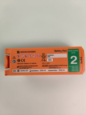 ニホンコーデン AED デフィブリレーター バッテリー アリド 再充電不可 NKPB-14301K X216A