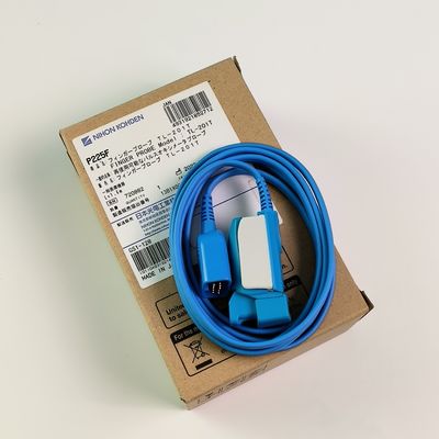 NIHON KOHDEN 患者モニター 指検知器 成人 SpO2 クリップ P225F モデル:TL-201T L 1.6m