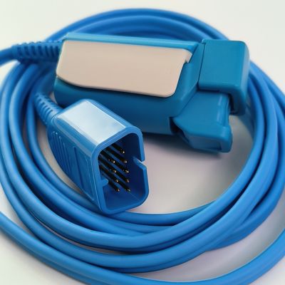 NIHON KOHDEN 患者モニター 指検知器 成人 SpO2 クリップ P225F モデル:TL-201T L 1.6m