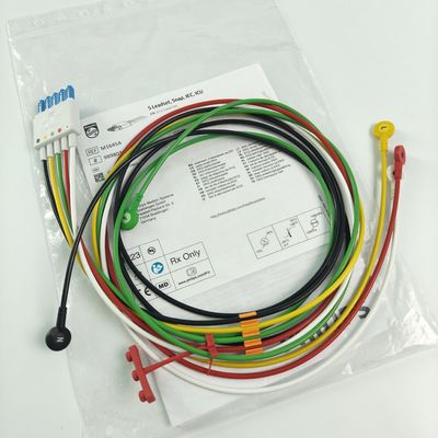 PHILIP 患者モニター オリジナル CBL 5 リードセット スナップ IEC ICU REF M1645A 989803145001