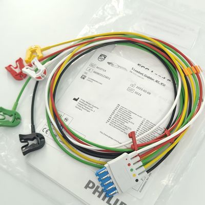 PHILIP 患者モニター 医療機器 消耗品 CBL 5 リードセット グラバー IEC ICU REF M1971A 989803125851