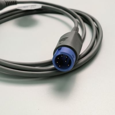REF SHEC3 血液酸素延長ケーブル 2M 青い丸頭 シングルスロット 7ピン L 2.0 メートル