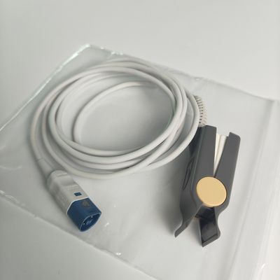 PHILIP オリジナル M1196S 再利用可能な成人用 SpO2 クリップセンサー (2m) REF:989803174381
