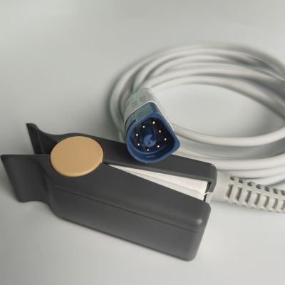 PHILIP オリジナル M1196S 再利用可能な成人用 SpO2 クリップセンサー (2m) REF:989803174381