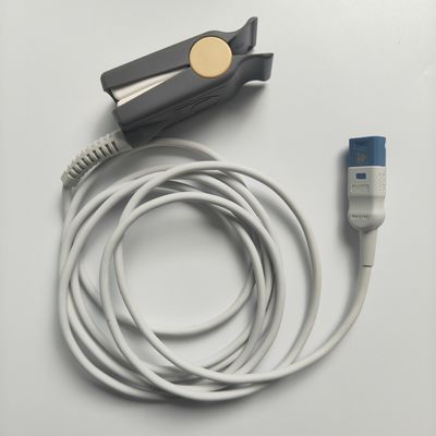 PHILIP オリジナル M1196S 再利用可能な成人用 SpO2 クリップセンサー (2m) REF:989803174381