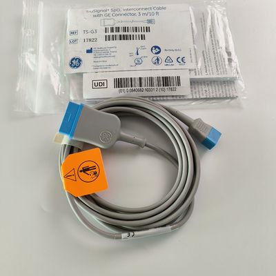 GE オリジナル デイトックス-オムデ トルーシグナル SpO2 接続ケーブル 3m REF: TS-G3