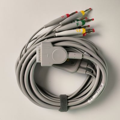 電気心電図装置 統合 12 鉛線 15 ピンの ヨーロッパの標準 IEC バナナヘッド 4.0