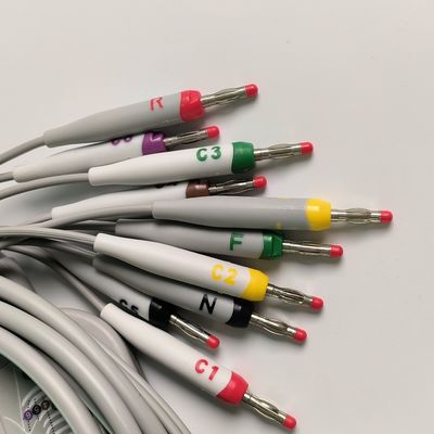 電気心電図装置 統合 12 鉛線 15 ピンの ヨーロッパの標準 IEC バナナヘッド 4.0