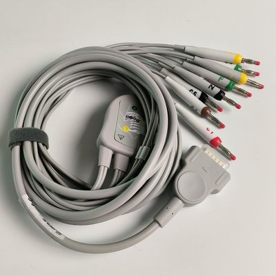電気心電図装置 統合 12 鉛線 15 ピンの ヨーロッパの標準 IEC バナナヘッド 4.0