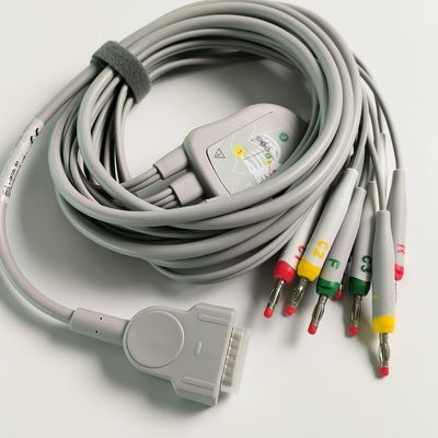 電気心電図装置 統合 12 鉛線 15 ピンの ヨーロッパの標準 IEC バナナヘッド 4.0