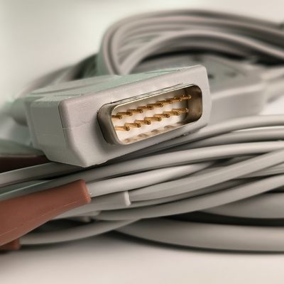 電気心電図装置 統合 12 鉛線 15 ピン バナナヘッド 4.0 胸ガイド 3.2M