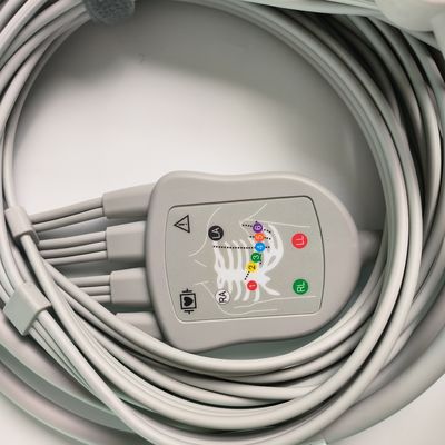 電気心電図装置 統合 12 鉛線 15 ピン バナナヘッド 4.0 胸ガイド 3.2M