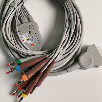 電気心電図装置 統合 12 鉛線 15 ピン バナナヘッド 4.0 胸ガイド 3.2M