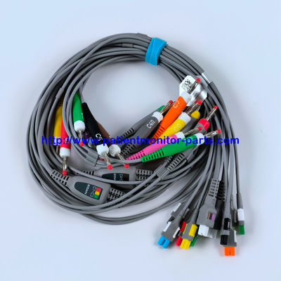 EDAN ECG CABLE 18-Lead 4MM バナナ IEC 再利用可能 REF EL16DIB181 IPN 01.57.471394