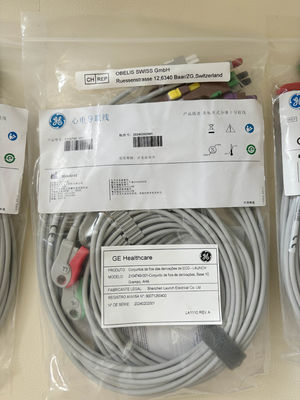 GE 2104749-001 -Conjunto 10 リードECGリードワイヤーとトランクケーブル,AHA