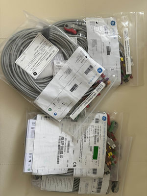 GE 2104749-001 -Conjunto 10 リードECGリードワイヤーとトランクケーブル,AHA