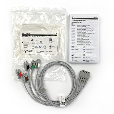 GE Ref:412681-001 マルチリンクECGリードワイヤグループセット,5 -リード,グリッバー,AHA 74 CM / 29 IN