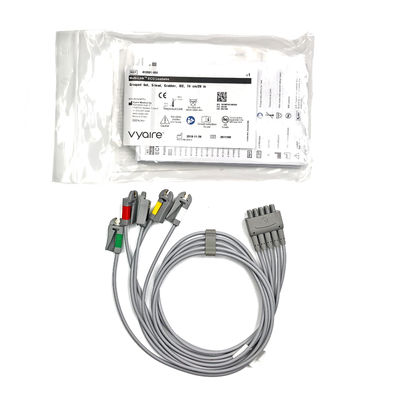GE Ref:412681-003 マルチリンクECGリードワイヤグループセット,5 -リード,グリッバー,IEC 74 CM / 29 IN