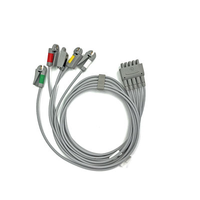 GE Ref:412681-003 マルチリンクECGリードワイヤグループセット,5 -リード,グリッバー,IEC 74 CM / 29 IN