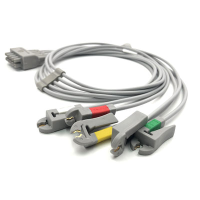 GE Ref:412681-003 マルチリンクECGリードワイヤグループセット,5 -リード,グリッバー,IEC 74 CM / 29 IN