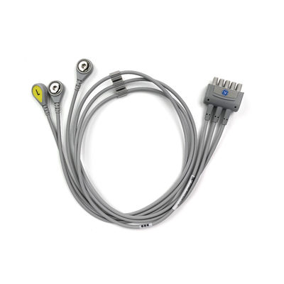 GE REF:2106385-003 ECGリードワイヤセット,3リード,スナップ,IEC,74CM/29IN