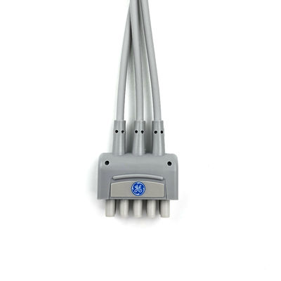GE REF:2106385-003 ECGリードワイヤセット,3リード,スナップ,IEC,74CM/29IN