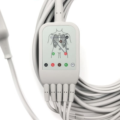 5831400 リードワイヤーとトランクケーブル ECG 5 リードケーブル 離れない4.7M/15 FT