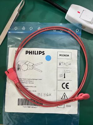 PHILIP FM20/FM30 胎児モニタ ECGケーブル REF:M2735A SN:DE43233388
