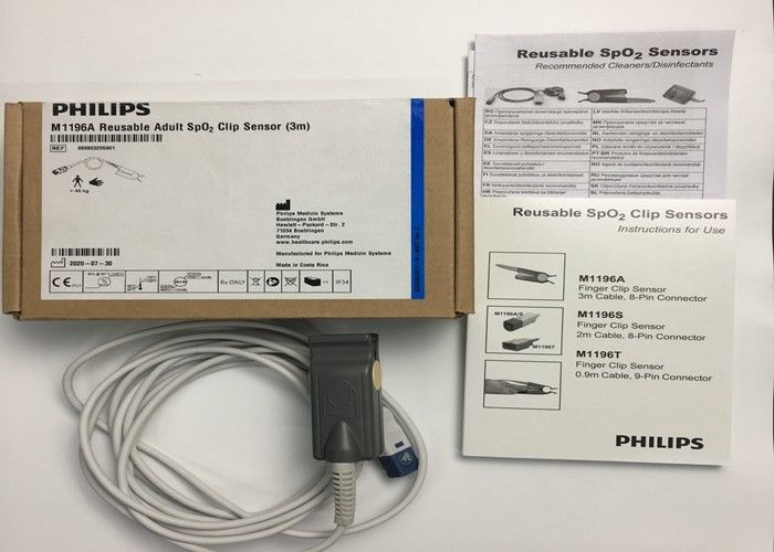 Phlip M1196A ECG 交換部品 指クリップセンサー 3M 8 PIN コネクタ