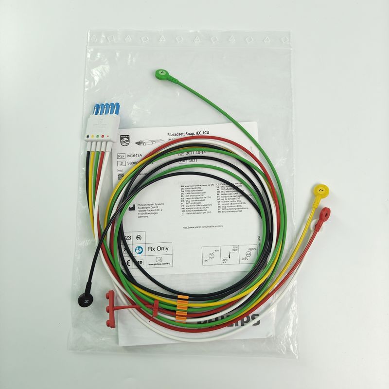 原型患者モニターアクセサリー CBL 5 リードセット スナップ IEC ICU REF M1645A 989803145001