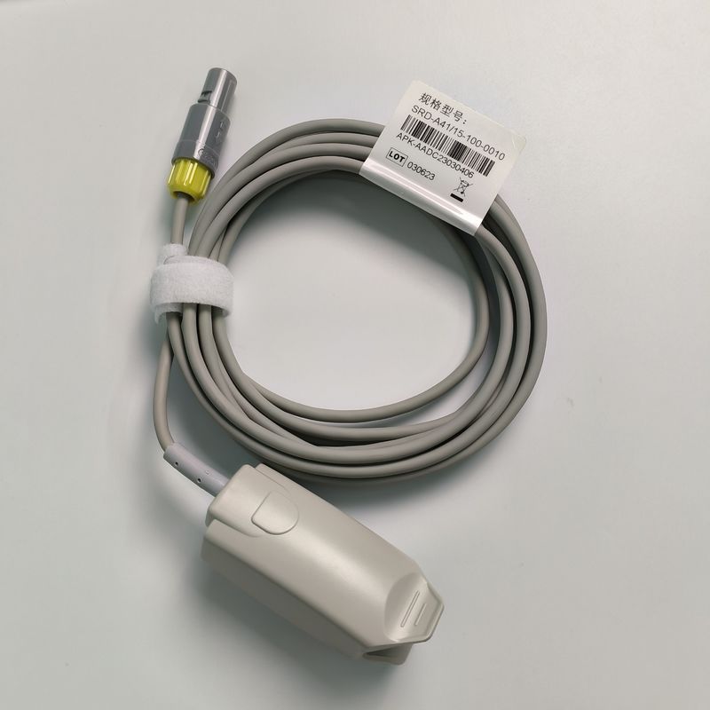 統合成人の指クリップ 5針付き血液酸素探知器 イエローレモコネクタ PN 15-100-0010