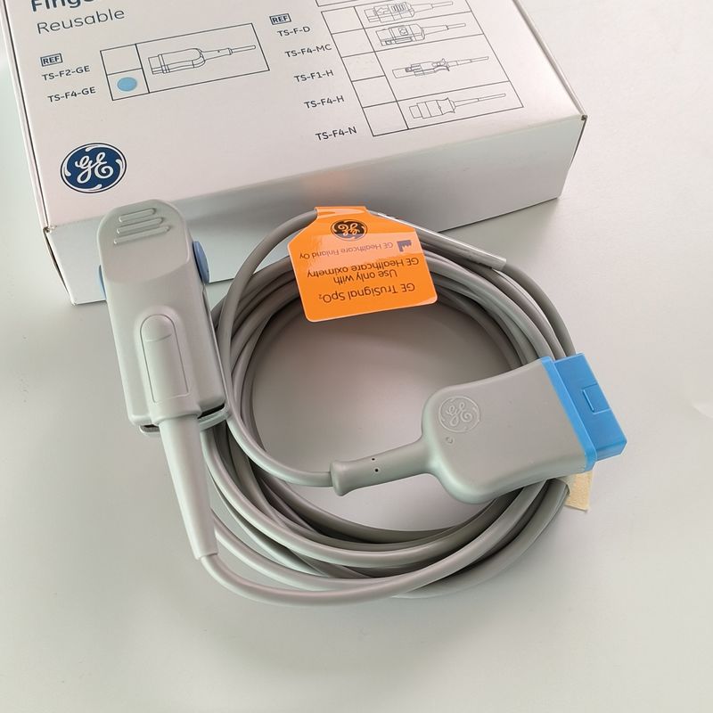 GE オリジナル Ohmeda TruSignal SpO2 指センサー 再利用可能 REF:TS-F4-GE