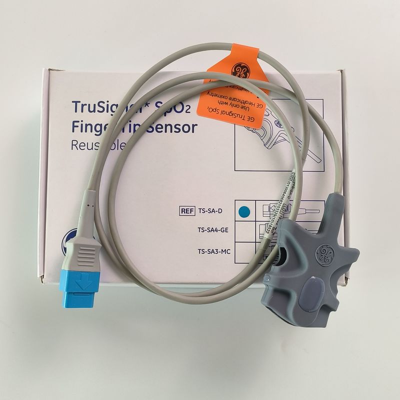 GE オリジナル デイトックス-オヘメダ トゥルシグナル SpO2 指先センサー 再利用可能 REF: TS-SA-D