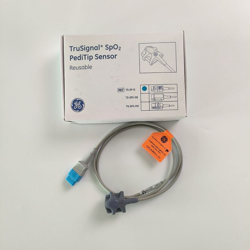GE オリジナル デイトックス-オヘメダ トゥルシグナル SpO2 ペディティップセンサー 再利用可能 REF: TS-SP-D