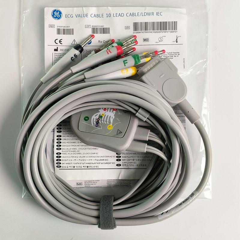電気心電図装置 統合 12 鉛線 15 ピンの ヨーロッパの標準 IEC バナナヘッド 4.0