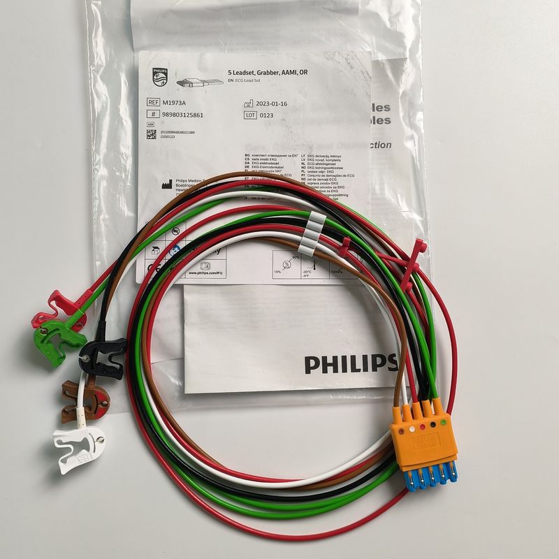 PHILIP オリジナル CBL 5 リードセット,グリッバー,AAMI,OR.