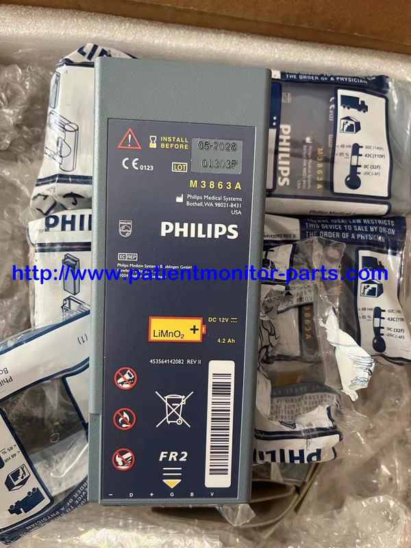 M3863A DC 12V 4.2Ah の PHILIP FR2 AED 向けオリジナルの医療機器のバッテリー